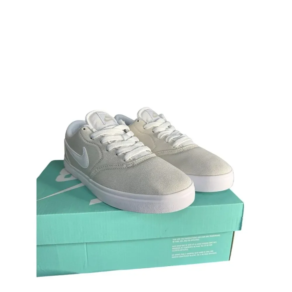 Nike SB Check Cnvs White Light Bone Sneaker Casual Youth 6.5 women’s 8 NIB